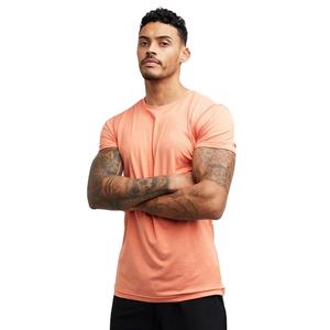 Ropa de gimnasio para hombre, camiseta de fitness de manga corta con patrón sólido transpirable, camiseta de respiración ajustada para correr - Product Image 1