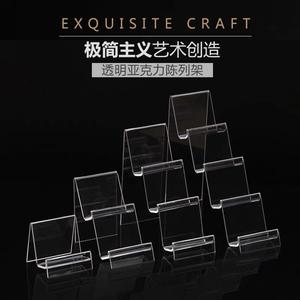 Soporte elevador de acrílico moderno para billetera de teléfono y gafas de sol Organizador de exhibición multifuncional para uso minorista y doméstico - Product Image 6