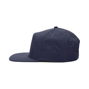 Laser Cut Perforated Golf <b>Hat</b> Flat Brim <b>Waterproof</b> Solid Blank OEM ODM Structured 6 Panel Plain Sport Caps <b>For</b> <b>Men</b> Women Running - Product Image 5