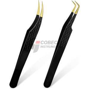 Pinzas quirúrgicas de laboratorio de acero inoxidable, estériles, rectas y curvas, de precisión - Product Image 3