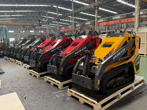 second hand 25Hp Diesel V1000 Mini Skid Steer with EPA Kubota <b>Engine</b> <b>Stand</b> Behind Mini Compact Crawler Loader - Product Image 3