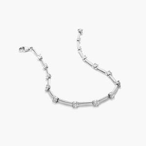 Bracelet de tennis élégant de 2.50mm en diamant cultivé en laboratoire 925 argent/or Style de luxe Bracelets à maillons fins cadeau parfait pour les femmes - Product Image 6