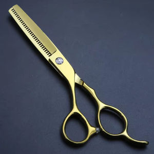 Kit de ciseaux de coiffeur et d'amincissement de haute qualité avec poignée en acier Meilleures lames de coupe de cheveux de beauté Pointe pointue en acier inoxydable - Product Image 3