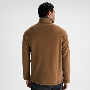 Chaqueta de lana con cremallera para hombre acogedora con cuello levantado y patrón ligero duradero para actividades al aire libre de invierno uso informal - Product Image 5