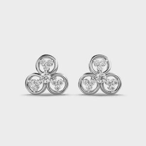 Eco Friendly Lab Made Diamond Hoop <b>Earrings</b> Stylish Modern Design Fine Jewelry for Women's Everyday Wear Available For Sale - Product Image 6