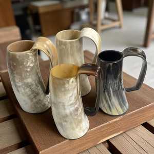 Taza de cuerno de búfalo hecha a mano natural Taza de café ecológica Diseño tradicional para regalar DE LA India - Product Image 2