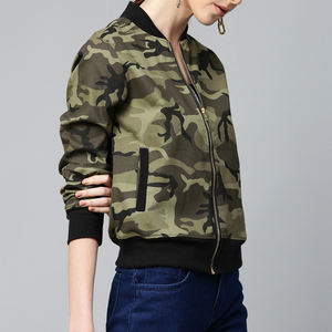 Chaqueta de bombardero de mujer de talla adulta cálida de invierno de manga larga gran oferta chaqueta de bombardero de mujer de diseño OEM personalizado - Product Image 6