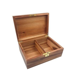Caja de Madera Natural de Calidad Estándar, Caja de Joyería para Anillos, Forma Rectangular, Venta al por Mayor de Fábrica, Caja de Madera Maciza de Estilo Clásico - Product Image 2