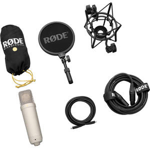Micrófono de Condensador Cardioide de Diafragma Grande RODE NT1 de 5.ª Generación, Nuevo, XLR/USB (Negro) - Product Image 3