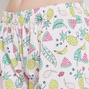 Conjunto de Pijamas de Algodón Tejido para Mujer, Ropa de Dormir Informal, Cuello Redondo, Manga Larga, Verano, Transpirable, Elegante - Product Image 4