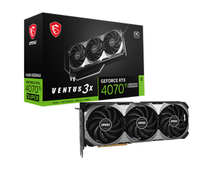 Clean G P U M S I Ge Force R T X 4070 Ti SUPER 16G VEN TUS 3X OC Paquete sellado Gaming Desktop Gaming GPU RTX 4070Ti Super - Product Image 1
