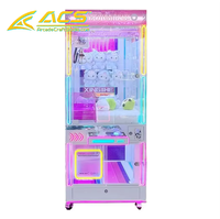 Machine de jeu d'arcade à griffes commerciale ACS Source Factory, sans fil, pour 110/220V, emballage en caisse en bois - Garantie 1 an (version anglaise)