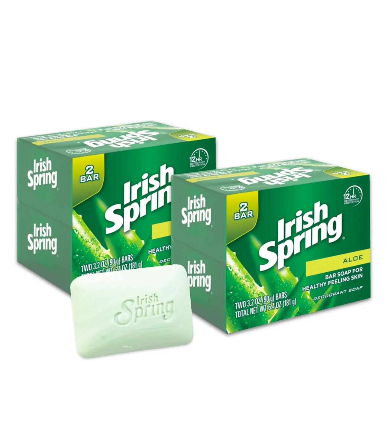 Irish Spring Best Soap Precio a granel, Fresh Clean Scent-3,75 oz-Removedor de bacterias-Skin, Hand8 Count, paquete de 24oz (paquete de 2)