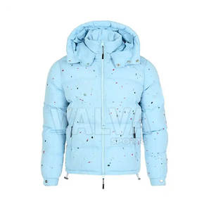 Coupe-vent à capuche debout de haute qualité pour hommes, meilleure vente OEM, traitement de toile collée personnalisée, style High Street - Product Image 1