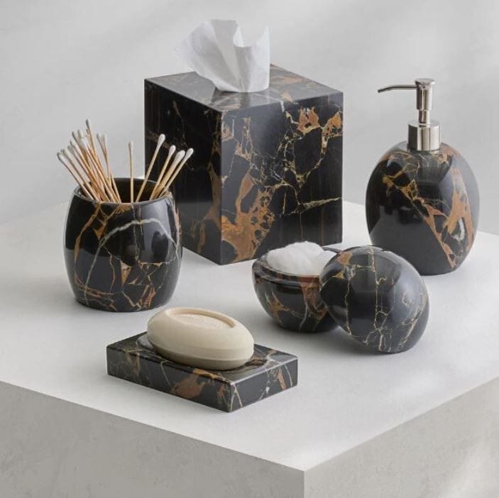 marble bathroom accessories set