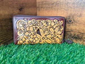 Bolso de mano de cuero de estilo occidental hecho a mano para mujer - Product Image 5