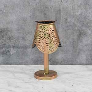 Lanterne à thé de style fer supports de lampe votive centres de table colorés en métal pour la maison mariage et fête décor bougeoirs et pot - Product Image 1