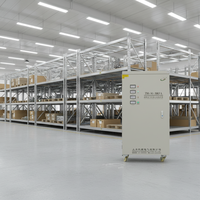 Régulateur de tension automatique 80 KVA avec commande de servomoteur triphasé 415V, adapté aux équipements d'alimentation électrique dans les usines.