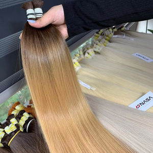 ราคาขายส่ง ผมต่อเวียดนามแท้ 100% แบบซุปเปอร์ดับเบิ้ลดรอน ขนาด 26 นิ้ว หนาแน่น แข็งแรง เงางาม ไม่หลุดร่วงง่าย - Product Image 1