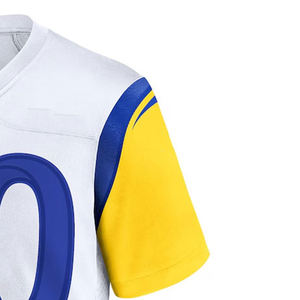 Camiseta de fútbol americano con impresión de número de logotipo de nombre de equipo personalizado de secado rápido de fábrica al por mayor 2025 para camisetas de fútbol de hombre - Product Image 4