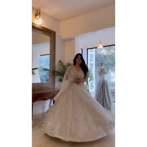 Lehenga Choli-ropa de boda con Dupatta india, bordado de alta imitación, Georgette, choli lehenga, novedad - Product Image 1