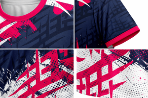 Maillot de sport tricoté personnalisé par sublimation |   Vêtements d'équipe en polyester respirant et à séchage rapide |   Maillot d'entraînement et d'e-sport pour hommes - Product Image 6