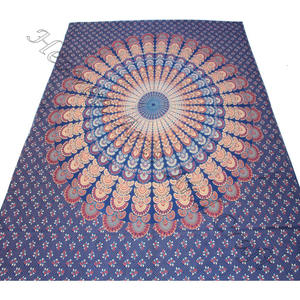 Bohemian Mandala Boho Cotton Digital Printed Wall Hanging Tapestry for <b>Bedroom</b> <b>Decor</b> Indian Hippie Bohemian Mandala Wall Hanging - Product Image 5