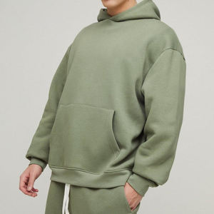 Ensemble de survêtement à capuche pour homme de haute qualité, logo personnalisé, uni, décontracté, jogging, tenue confortable, streetwear - Product Image 6
