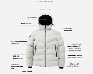 Chaqueta acolchada de invierno para hombre, abrigo grueso y cálido con capucha de burbujas, soporte de OEM logotipo personalizado, cremallera frontal, resistente al viento, impermeable, informal, teñido sólido - Product Image 3