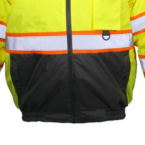 Blouson de sécurité réfléchissant haute visibilité de qualité supérieure avec capuche détachable à vendre - Product Image 3