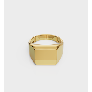 แหวนตราประทับทรงสี่เหลี่ยมทองคำ 18K - Product Image 5
