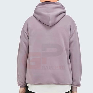 Sweats à capuche de haute qualité 100% coton polyester Sweats à capuche surdimensionnés pour hommes Faible MOQ Sweats à capuche surdimensionnés tendance - Product Image 2