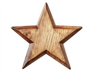 Plateau en bois en forme d'étoile personnalisable Bougeoir et bols de table décoratifs pour la maison Article demandé - Product Image 3