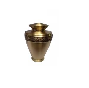 Urnas de cremación de metal para adultos de aluminio hechas a mano Fabricante Directo al por mayor Exportación Cenizas humanas Restos de perro Ataúd funerario de latón - Product Image 3