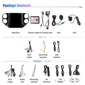Autoradio Android MEKEDE <span class=keywords><strong>TS</strong></span>, système audio, lecteur, WIFI, prise en charge 4G, DVR, DSP, TMPS pour VW Tiguan 2010-2016 - Product Image 5