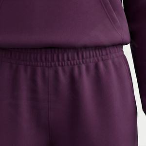 Customize Logo Women Sweatsuit Crop Hoodie Pullover Sweatshirt Straight Leg Pant Jogger Tracksuits Set Fleece Fabrics <b>Apparel</b> - Product Image 5