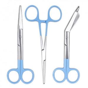 Ciseaux chirurgicaux professionnels de qualité supérieure en gros, ciseaux à pansements avec poignées imprimées colorées - Product Image 3