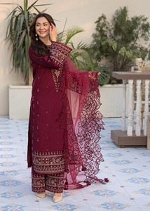 Women's Indian & Pakistani Clothing Chiffon 3 Piece Party <b>Dress</b> 2025 New Arrival Chiffon <b>Wedding</b> Wear <b>Dress</b> For Women - Product Image 3