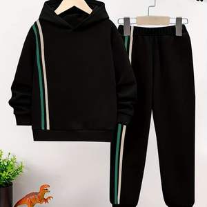 Conjunto de sudadera con capucha y pantalones de chándal atléticos para hombre con tela transpirable - Product Image 2