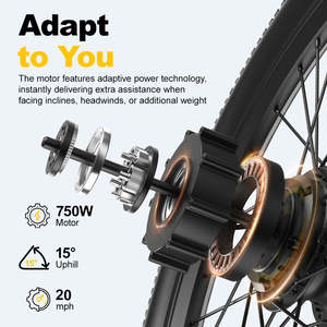 Bicicleta Eléctrica Aairsk de 400W con Motor Trasero y Batería de Litio Oculta de 36V 13Ah, 21 Velocidades, Bicicleta Eléctrica de Montaña - Product Image 6