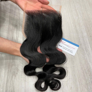 Extensiones de Cabello Humano Vietnamita con Cierre de Encaje, Cabello Humano con Ondas Corporales, Cierre de Encaje HD 5x5, Pelucas de Cabello - Product Image 5