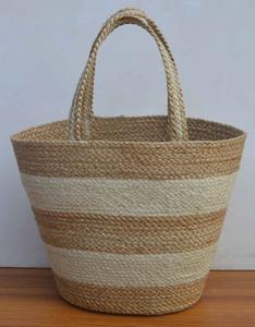 100% เป็นมิตรกับสิ่งแวดล้อมส่งออกที่มุ่งเน้นปอกระเจาและหญ้าทะเลผู้หญิงถุงช้อปปิ้งที่มีปอกระเจายาวจับที่มีราคาที่ดีที่สุดจากบังคลาเทศ - Product Image 3