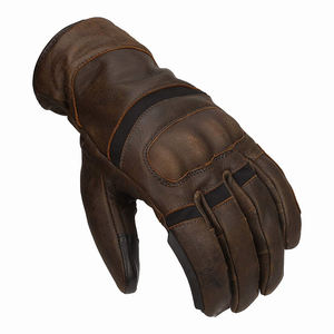 Genuine Leather Vintage Motorcycle Full Finger <b>Gloves</b> Dark Brown Color Rubber Guard Protection <b>Touchscreen</b> Motorbike <b>Gloves</b> - Product Image 6