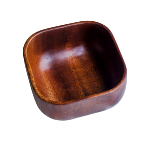 Décoration de table à dîner plat de service mangue bols de service alimentaire en bois noyer servant de table utilisation de la restauration - Product Image 1