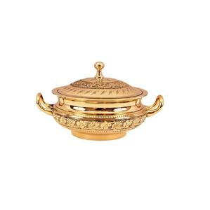 Copper Plated Shiny Polished Hotel Catering Service Chafing Dish With <b>Stand</b> Buffet Food Warmer Pot Dinner Table Serving Dishes - Product Image 4