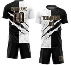 Maillots de football imprimés sur mesure toutes couleurs OEM / ODM Services Tissu doux pour uniformes de football pour hommes - Product Image 3