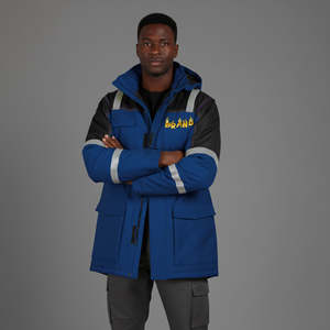 Chaqueta de Invierno de Alta Visibilidad Clase 3 a Precio Económico, Ropa de Trabajo Reflectante para Construcción, Material de Poliéster, Forro Polar, Chaqueta para Clima Frío - Product Image 5