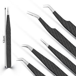 Outils à cils en acier inoxydable à haute précision, fournisseur d'usine OEM, vente en gros en grande quantité, pince à cils - Product Image 1