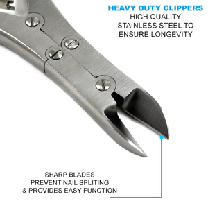 Coupe-ongles professionnels en acier inoxydable robuste pour podologie, idéal pour les ongles épais et les ongles incarnés, outil de soin des ongles, vente en gros - Product Image 5