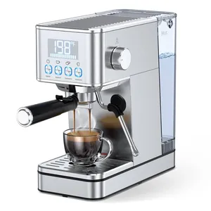 เครื่องชงกาแฟเอสเพรสโซ่ KIUADOA Lertin Compact 20 บาร์ ถังน้ำขนาด 57.5 ออนซ์ พร้อมเครื่องทำฟองนม - Product Image 1